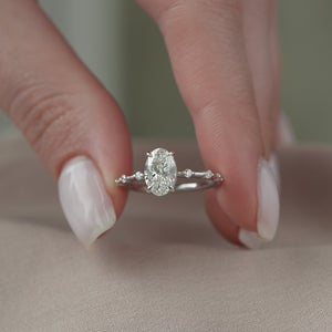 The Hidden Halo Penelope - Engagement Ring Made in White Gold