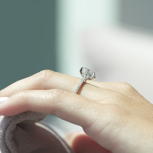 The Pave Natalie - Engagement Ring Made in White Gold