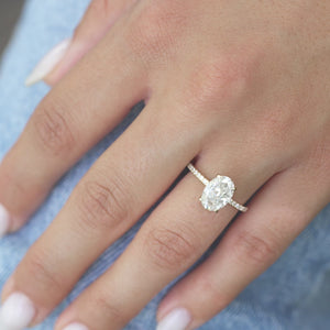The Pave Nelly - Engagement Ring Made in Yellow Gold