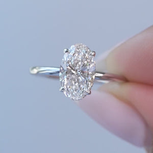 The Alex - Engagement Ring Made in White Gold