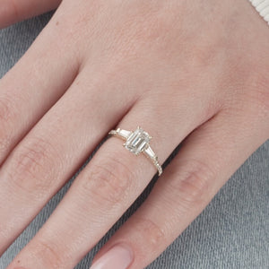 The Pave liv - Engagement Ring Made in Yellow Gold