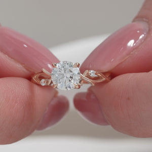 The Twig - Engagement Ring Made in Rose Gold