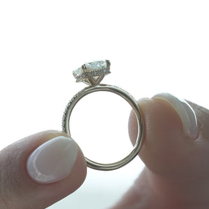 The Pave Alex - Engagement Ring Made in Yellow Gold