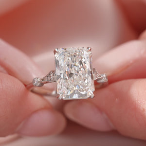 The Amber - Engagement Ring Made in White Gold