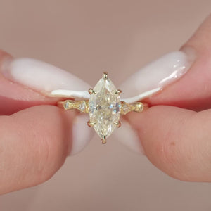 The Amber - Engagement Ring Made in Yellow Gold