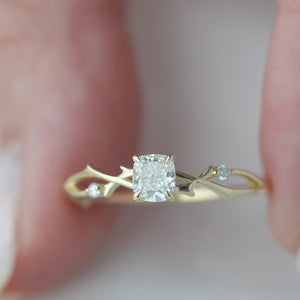 The Twig - Engagement Ring Made in Yellow Gold