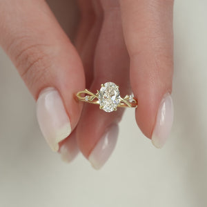 The Twig - Engagement Ring Made in Yellow Gold