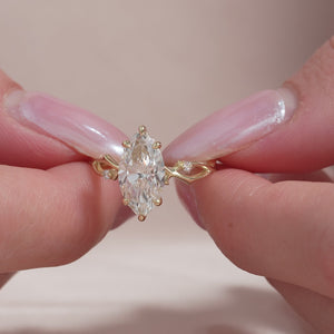 The Twig - Engagement Ring Made in Yellow Gold