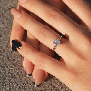 The Kamellie - Engagement Ring Made in White Gold