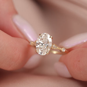 The Amber - Engagement Ring Made in Yellow Gold