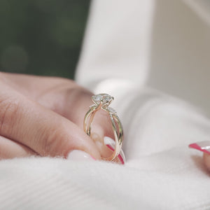The Kelsey - Engagement Ring Made in Yellow Gold