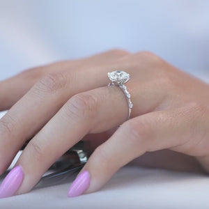 The Penelope - Engagement Ring Made in White Gold