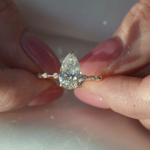 The Hidden Halo Penelope - Engagement Ring Made in Rose Gold