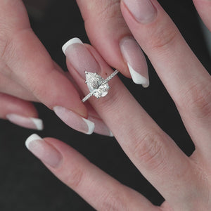The Pave Ashley - Engagement Ring Made in White Gold
