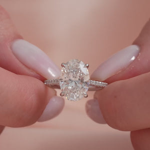 The Pave Lexie - Engagement Ring Made in White Gold