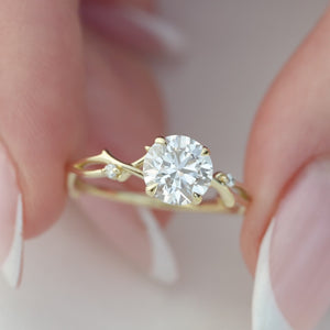 The Twig - Engagement Ring Made in Yellow Gold