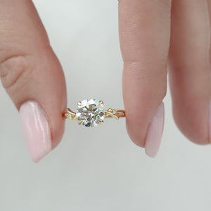 The Twig - Engagement Ring Made in Yellow Gold