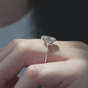 The Naomi - Engagement Ring Made in White Gold