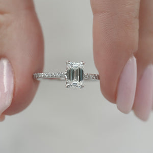 The Pave Ashley - Engagement Ring Made in White Gold