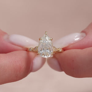 The Amber - Engagement Ring Made in Yellow Gold