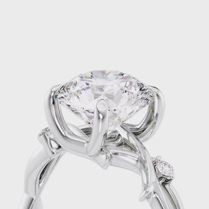 The Twig - Engagement Ring Made in White Gold