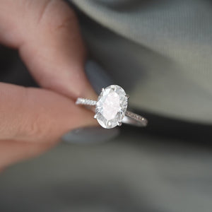 The Pave Lexie - Engagement Ring Made in White Gold