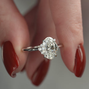 The Victoria - Engagement Ring Made in White Gold
