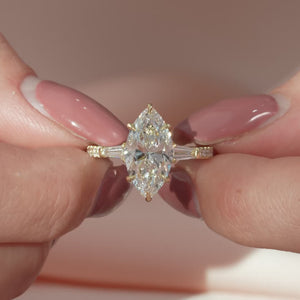 The Pave Liv - Engagement Ring Made in Yellow Gold