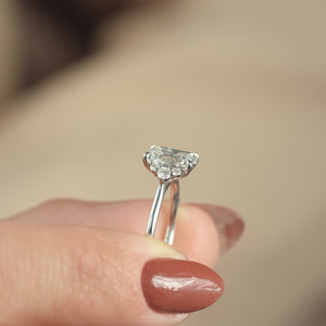 The Victoria - Engagement Ring Made in White Gold
