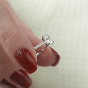 The Pave Ashley - Engagement Ring Made in White Gold