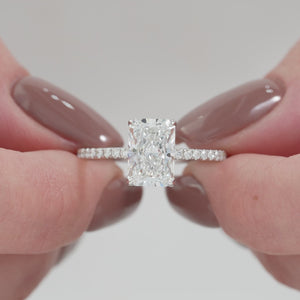 The Pave Alison - Engagement Ring Made in White Gold
