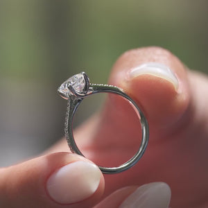 The Pave Lexie - Engagement Ring Made in White Gold