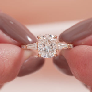 The Pave Liv - Engagement Ring Made in Rose Gold