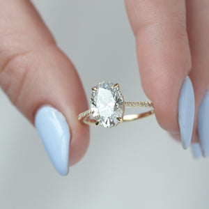 The Pave Maia - Engagement Ring Made in Yellow Gold