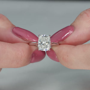 The Natalie - Engagement Ring Made in White Gold
