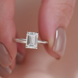 The Ashley - Engagement Ring Made in White Gold