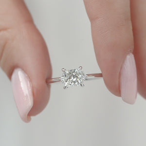 The Victoria - Engagement Ring Made in White Gold