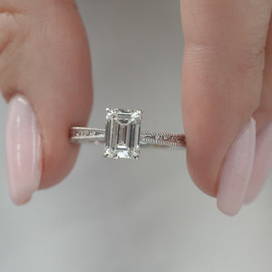 The Elizabeth - Engagement Ring Made in White Gold