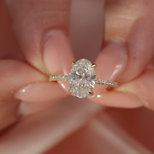 The Pave Sarah - Engagement Ring Made in Yellow Gold