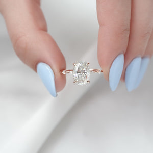 The Hidden Halo Penelope - Engagement Ring Made in Rose Gold