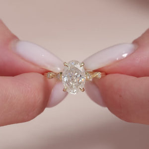 The Amber - Engagement Ring Made in Yellow Gold