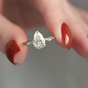 The Twig - Engagement Ring Made in White Gold