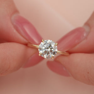The Ashley - Engagement Ring Made in Yellow Gold