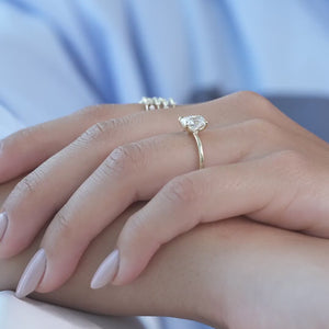 The Ashley - Engagement Ring Made in Yellow Gold