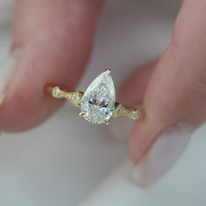 The Amber - Engagement Ring Made in Yellow Gold