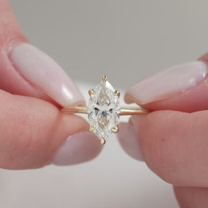 The Ashley - Engagement Ring Made in Yellow Gold